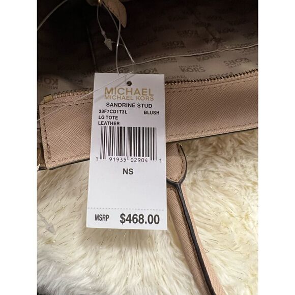 🔥🎁NWT! Michael Kors Sandrine Stud Satchel Handbag Msrp:$468.00 - Picture 6 of 6